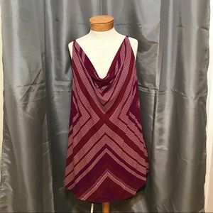 CAbi Circles Drape Neck Tunic Tank